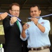 Ribbon cutting at disaster relief warehouse