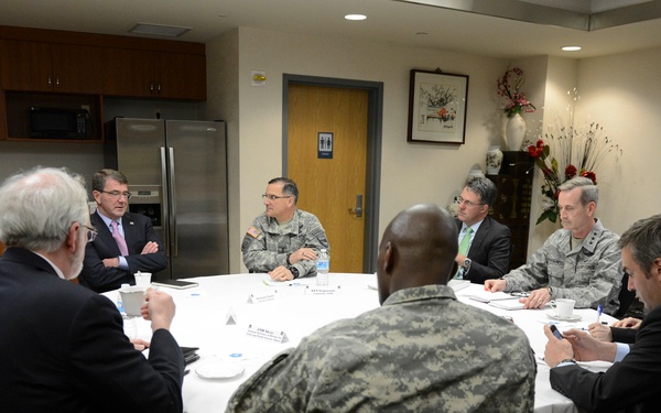 Secretary of Defense Ash Carter visits South Korea