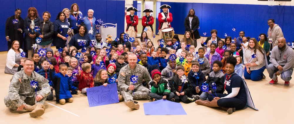 Pinwheels, superheroes mark special month for military kids