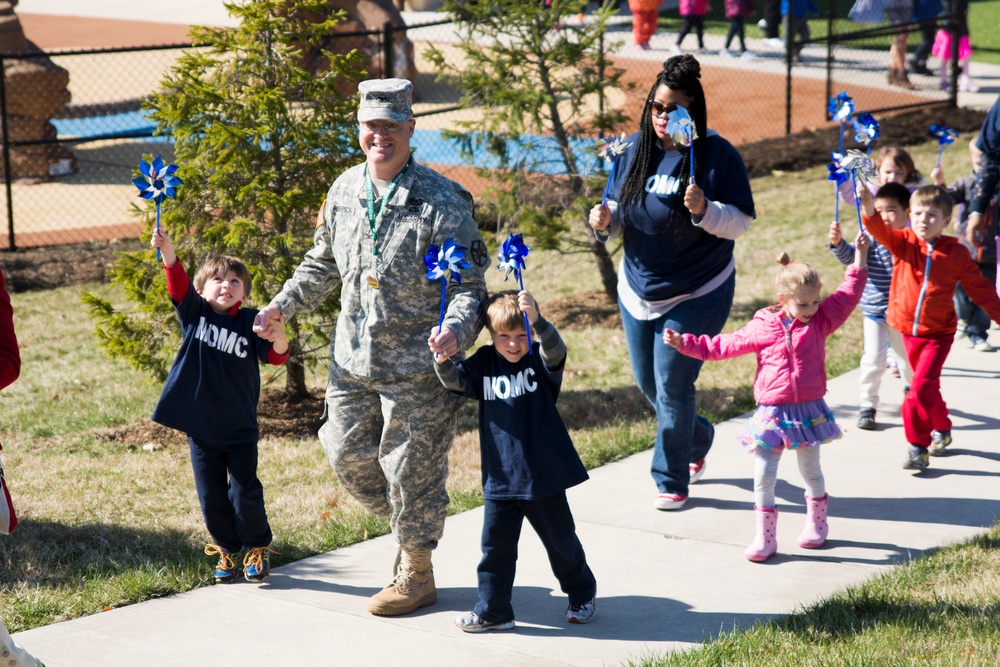 Pinwheels, superheroes mark special month for military kids