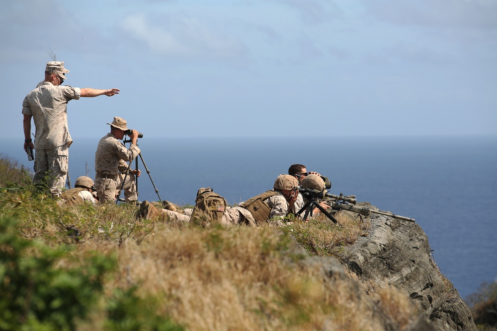 Hawaii snipers train in high angle shooting