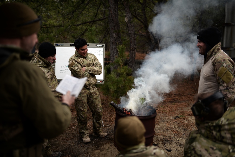 103rd Rescue Squadron trains at the firing range