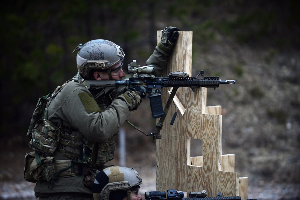 103rd Rescue Squadron trains at the firing range