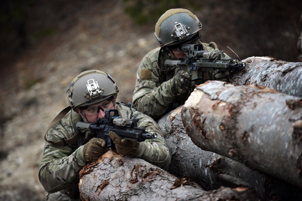 103rd Rescue Squadron trains at the firing range