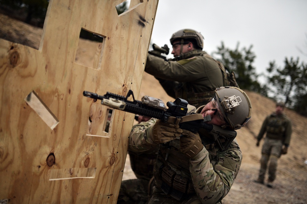 103rd Rescue Squadron trains at the firing range