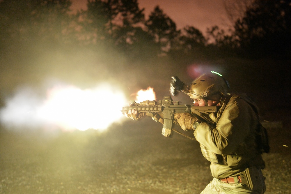 103rd Rescue Squadron trains at the firing range