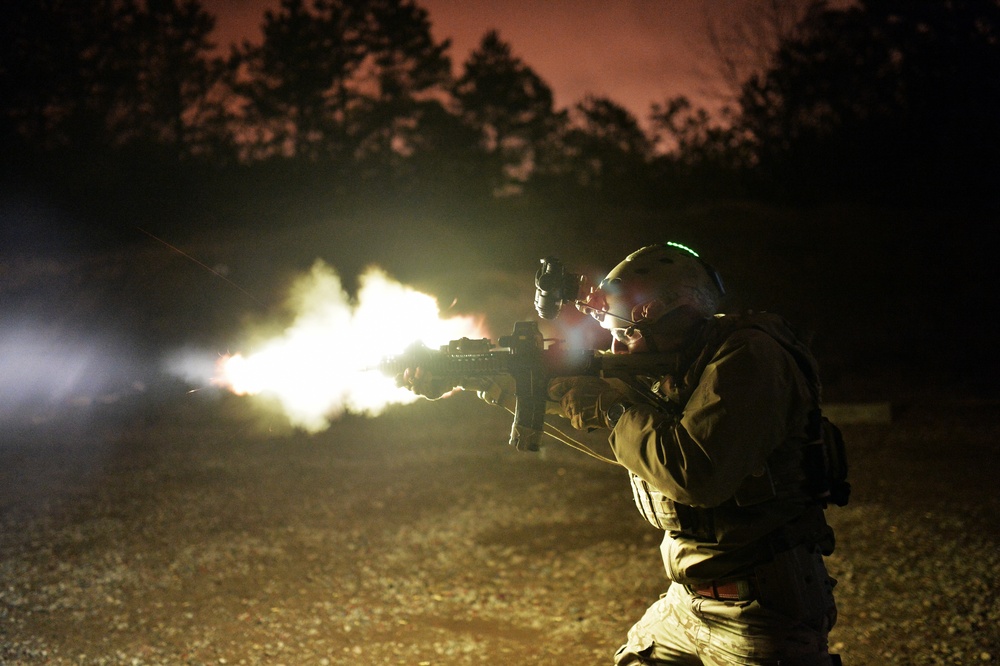 103rd Rescue Squadron trains at the firing range