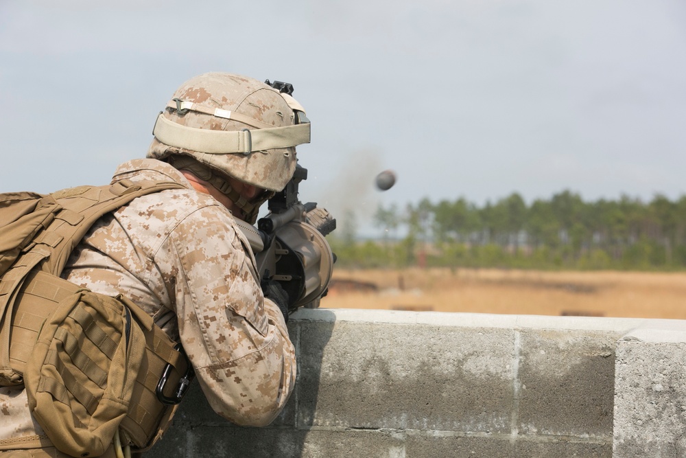 ‘Warlords’ launch grenades down range