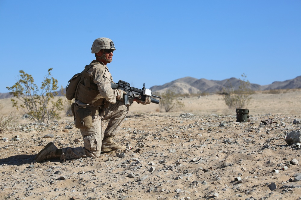 Integrated Task Force infantry Marines conduct offensive operations during MCOTEA assessment