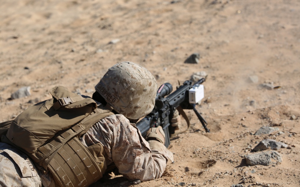 Integrated Task Force infantry Marines conduct offensive operations during MCOTEA assessment