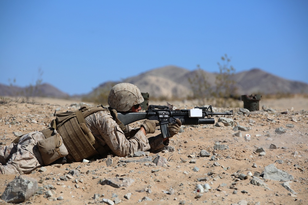 Integrated Task Force infantry Marines conduct offensive operations during MCOTEA assessment