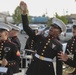 Marine Corps Band New Orleans plays at Zephyrs baseball game
