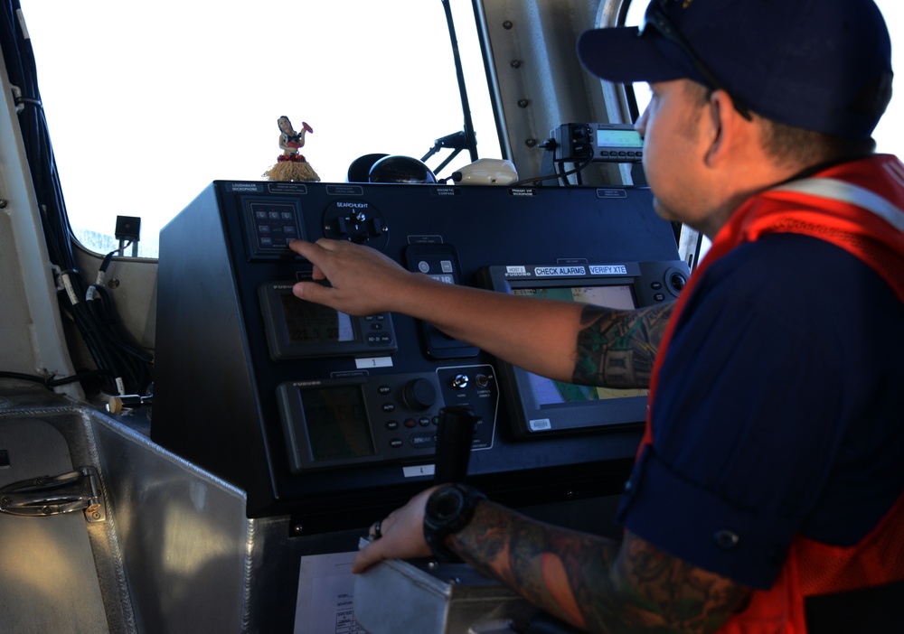 Coast Guard conducts boarding at sea