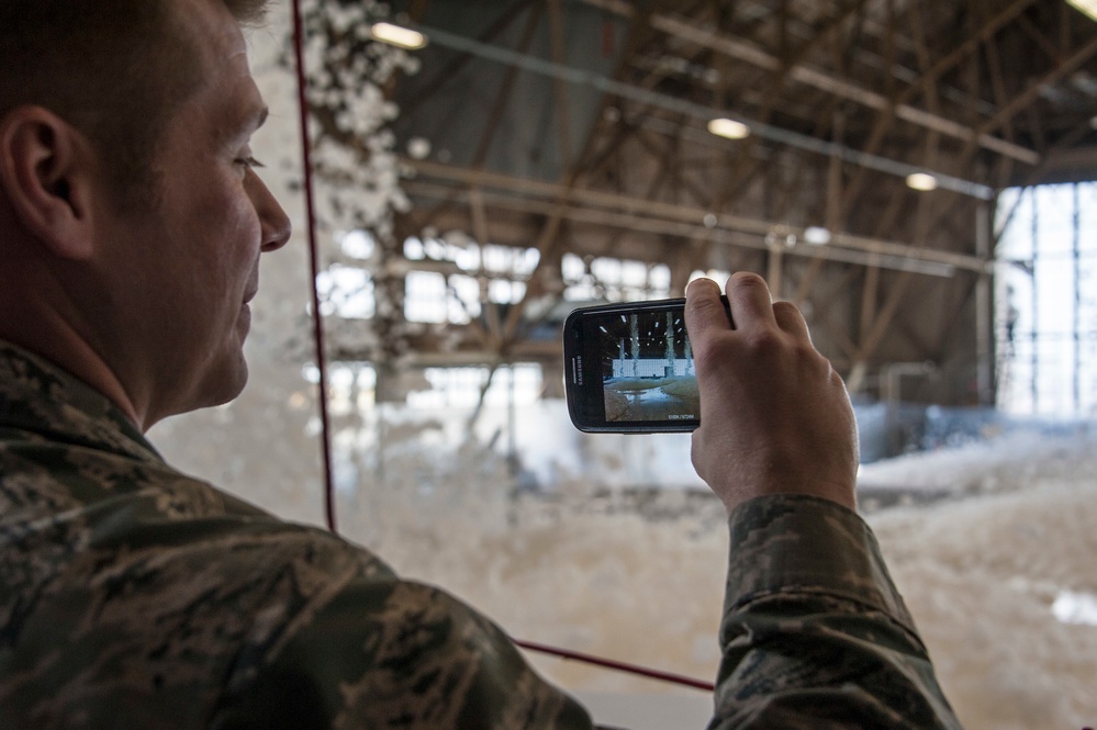 Capturing a foamy mess on 'tape'