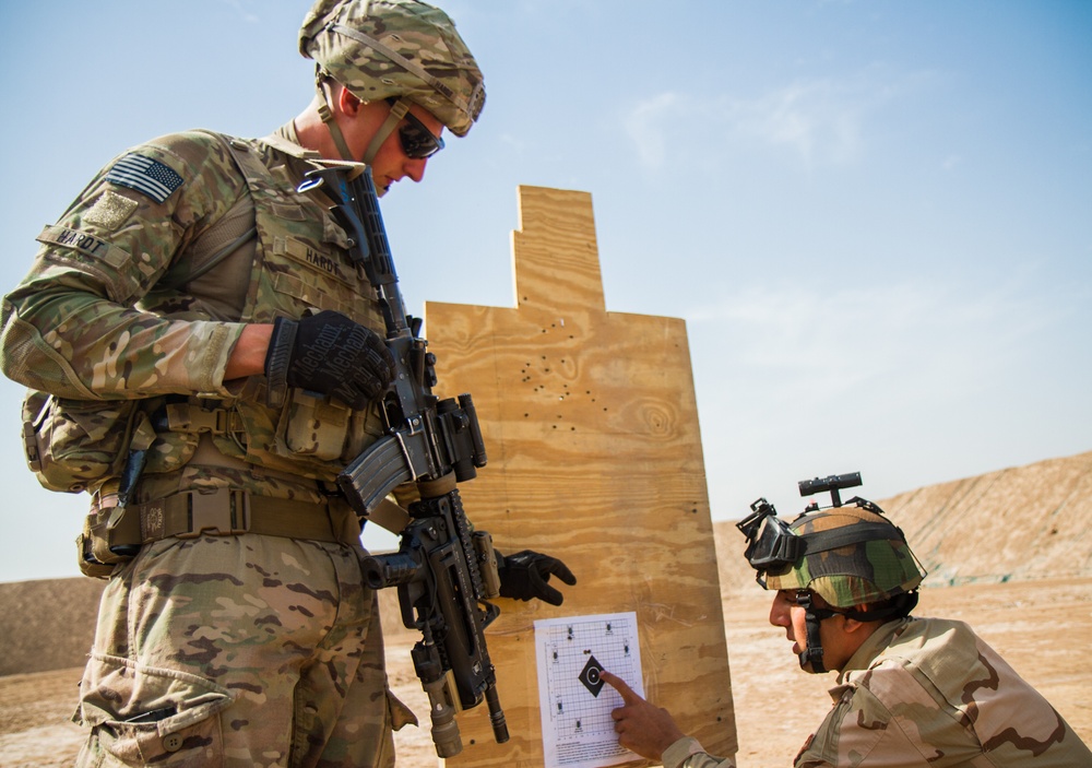 82nd Abn. assist in marksmanship training