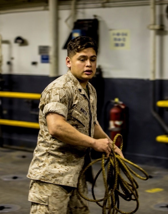 1/6 operates at sea aboard USS Kearsarge