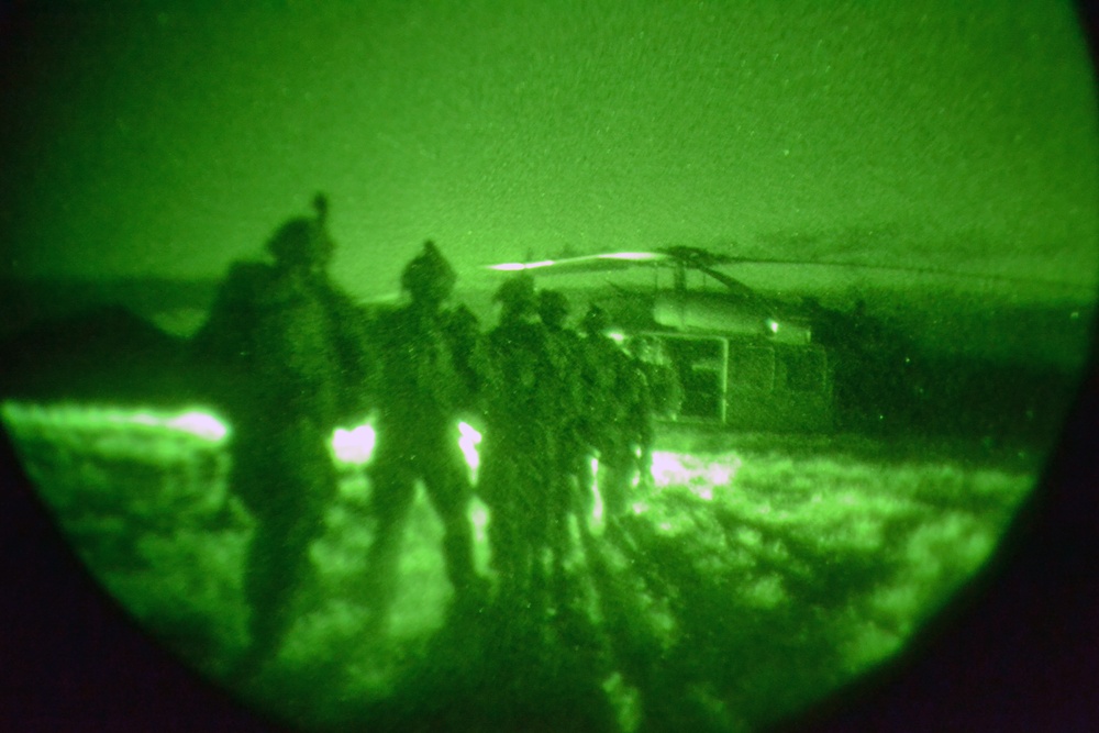 Lighting up the dark: Nighttime air assault