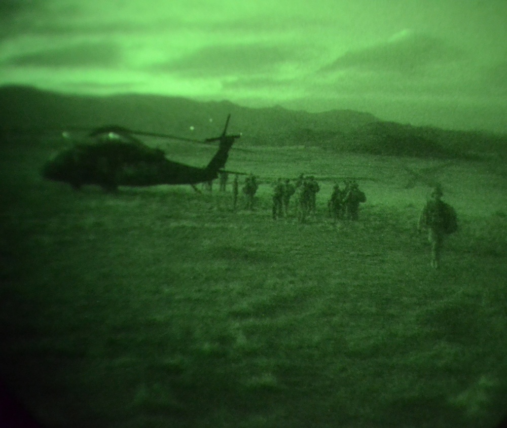 Lighting up the dark: Nighttime air assault