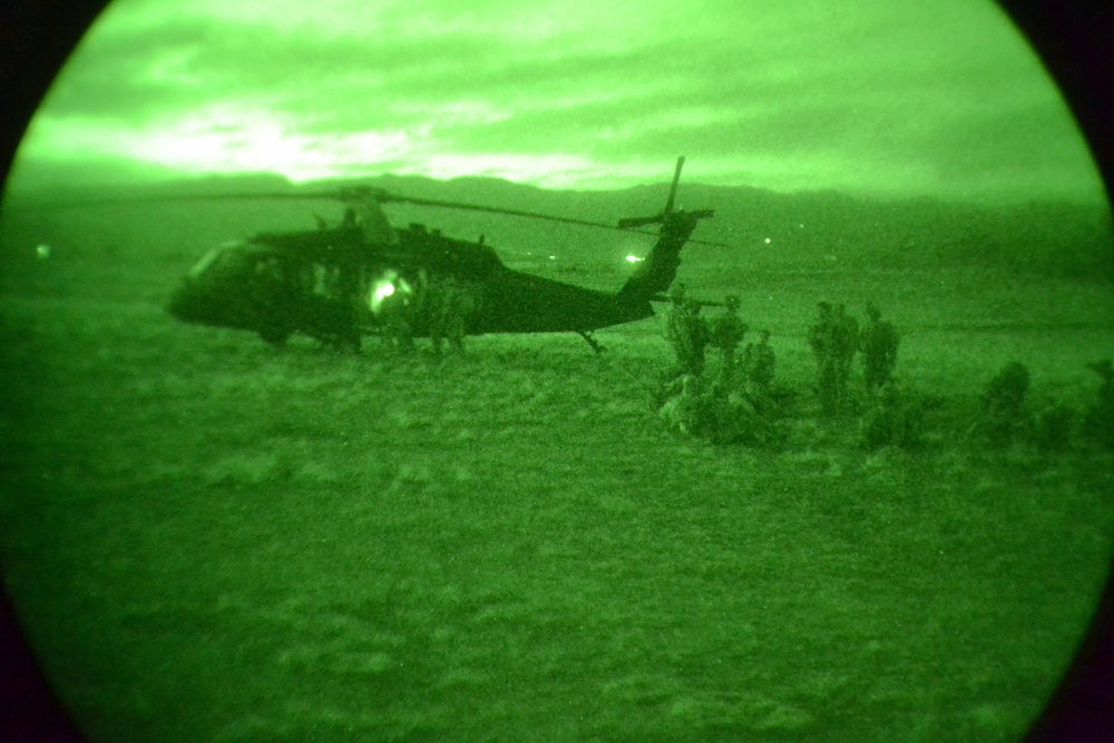Lighting up the dark: Nighttime air assault
