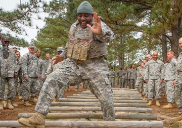 High-stepping like a boss