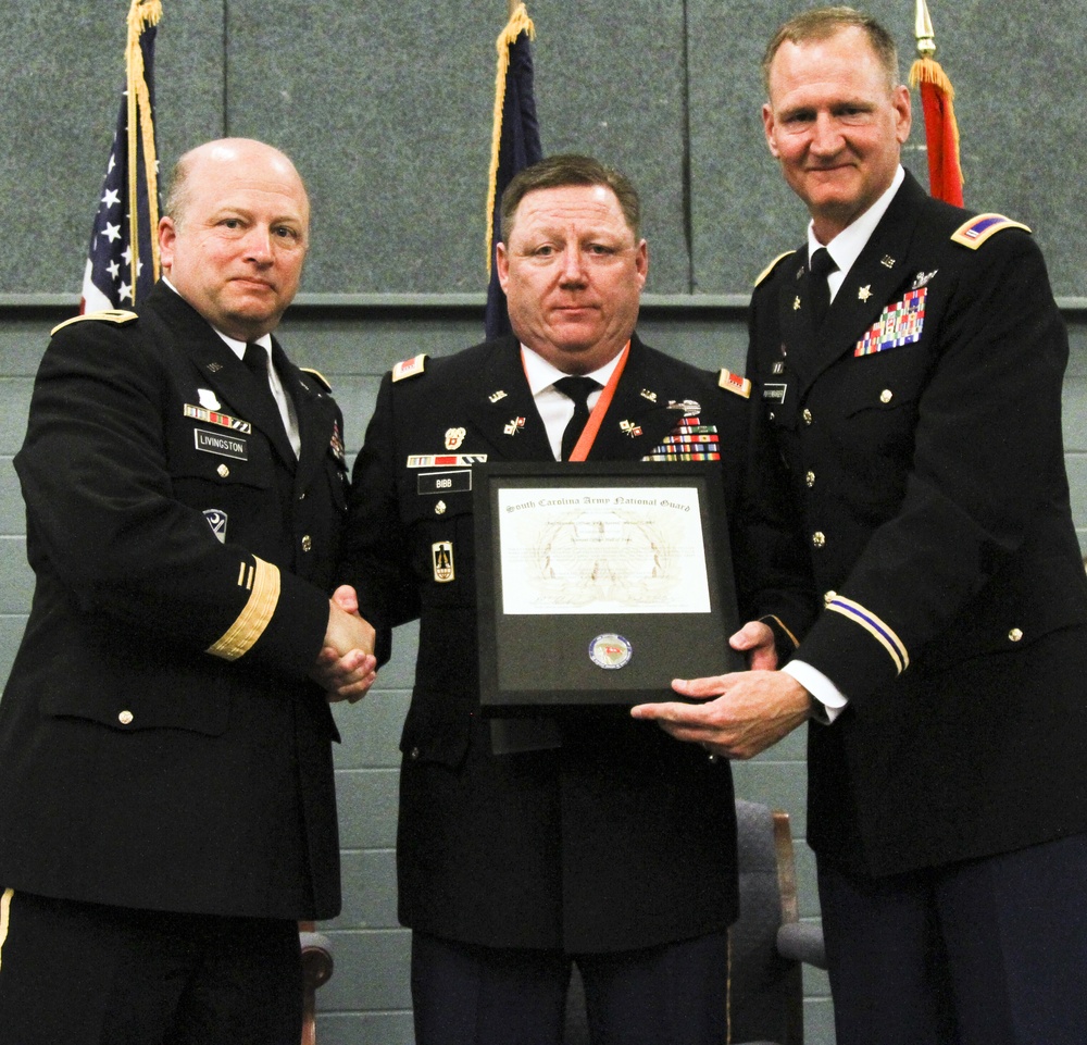 Bibb inducted into SCNG Warrant Officer Hall of Fame