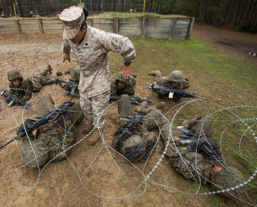 Marine recruits learn basic combat skills on Parris Island