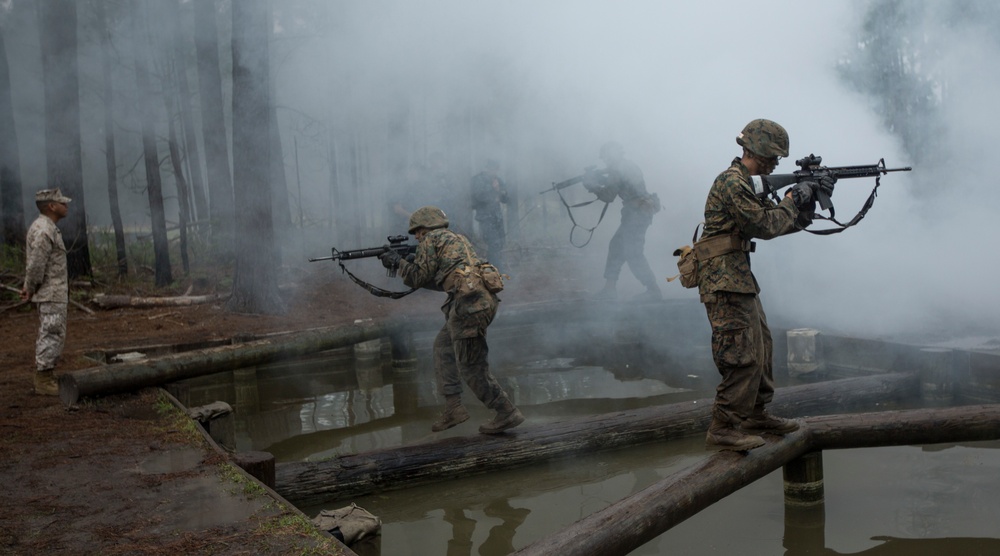 Marine recruits learn basic combat skills on Parris Island