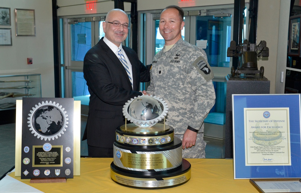 2014 Secretary of Defense Award for Excellence in Maintenance Training, Advise, and Assistance of Foreign Security Forces” Award Ceremony