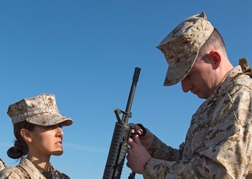 Marine reservists from MASS 6 conduct field training