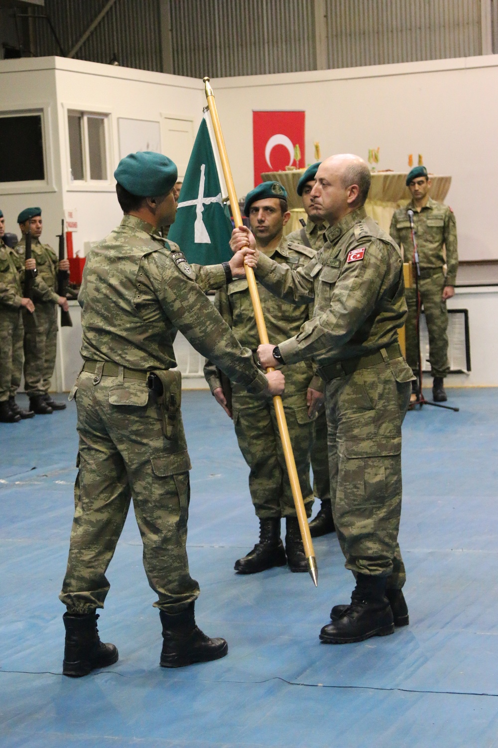 Turkish army transfer of authority in Kosovo