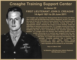 10th Mountain Division names training facility for highly decorated World War II veteran