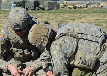 Medics train to triage, treat