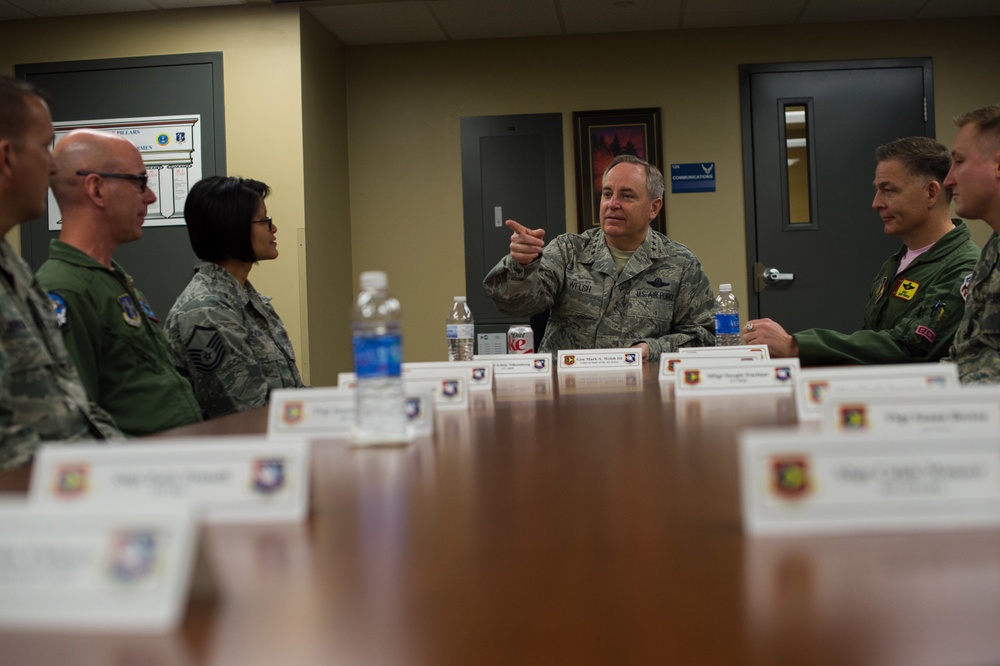 Gen. Mark A. Welsh III visits Tinker Air Force Base