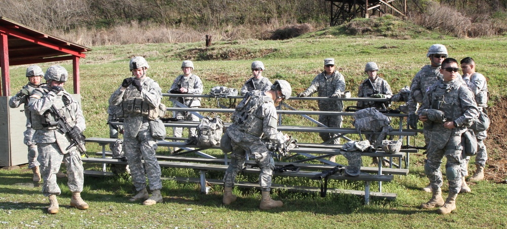 Soldiers compete in Area IV Best Warrior Competition