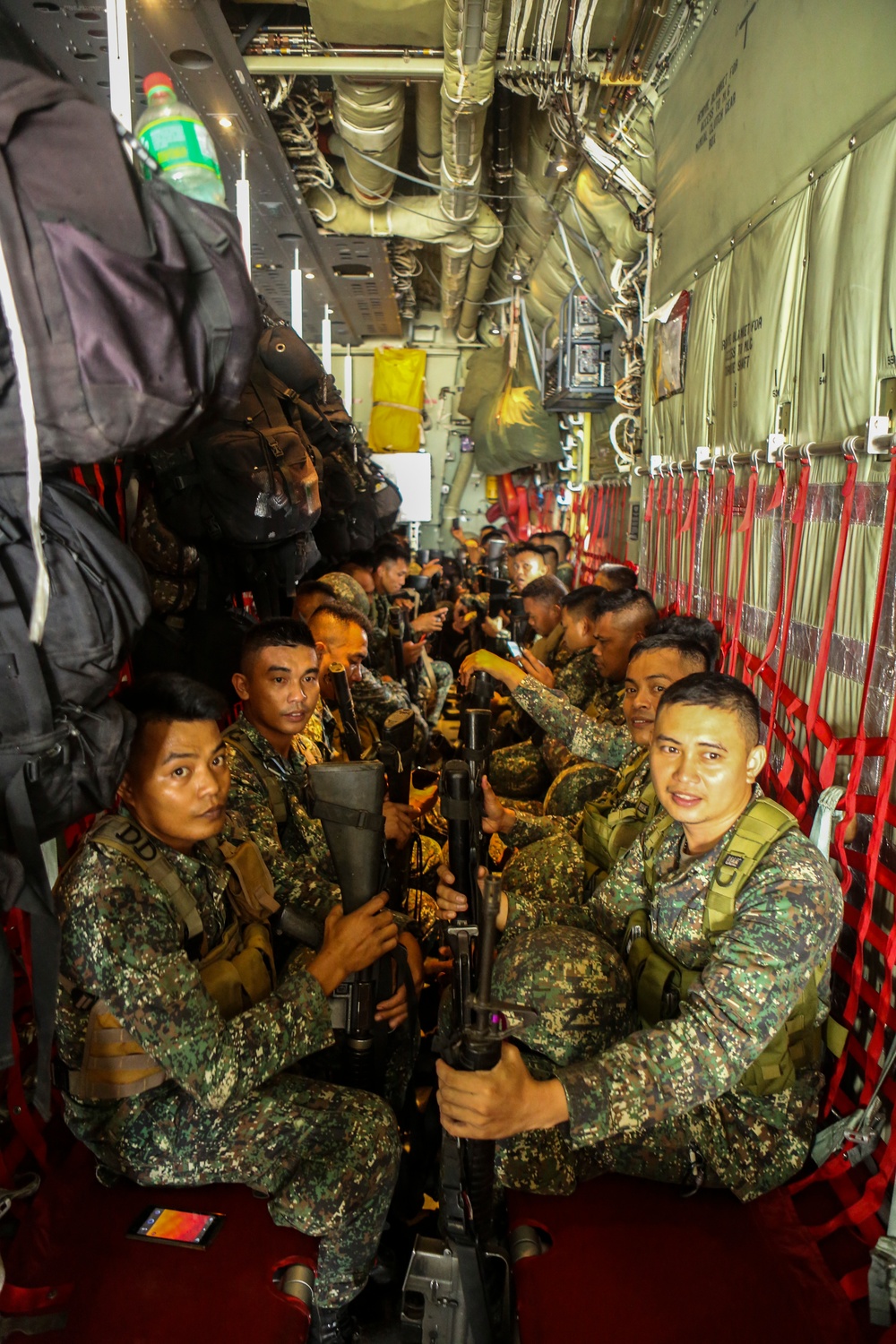 Philippine Marines Catch a C-130