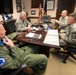 Command Chief Master Sgt. James Hotaling visits the 169th Fighter Wing