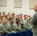 Command Chief Master Sgt. James Hotaling visits the 169th Fighter Wing