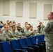 Command Chief Master Sgt. James Hotaling visits the 169th Fighter Wing