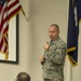 Command Chief Master Sgt. James Hotaling visits the 169th Fighter Wing