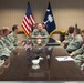 Command Chief Master Sgt. James Hotaling visits the 169th Fighter Wing