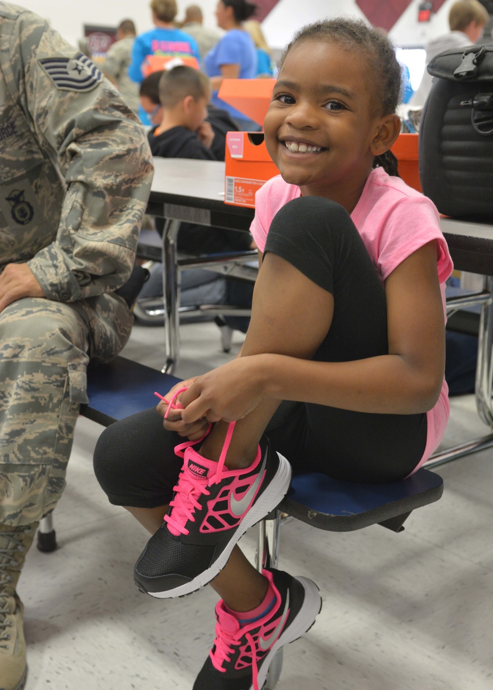 Braden Aboud Foundation donates shoes to Milam Elementary