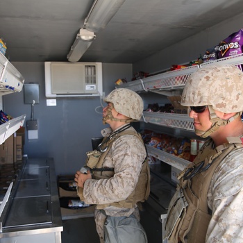 Combat Center Marines, sailors receive taste of mobile exchange