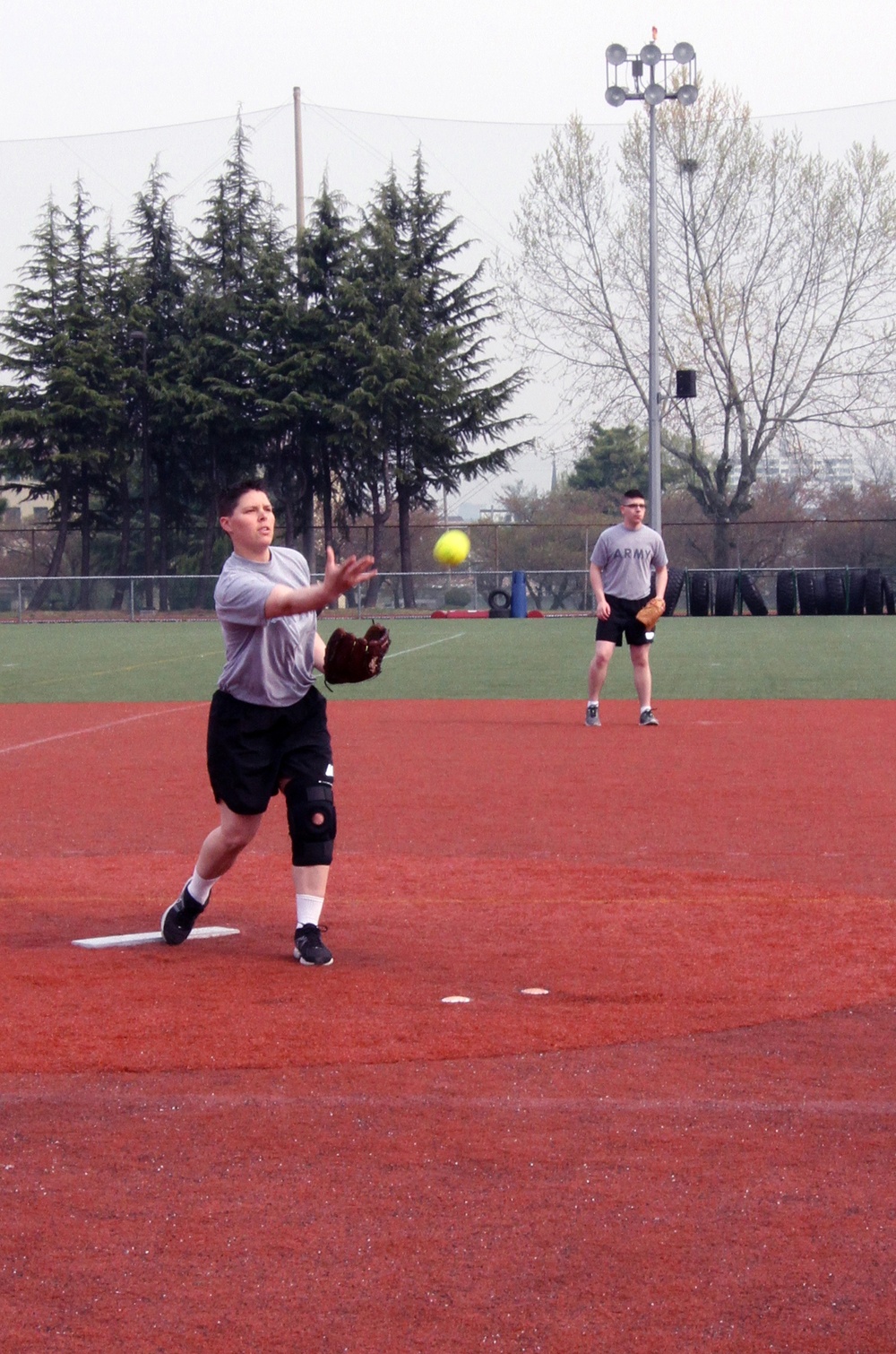 KATUSAs, Soldiers compete in softball