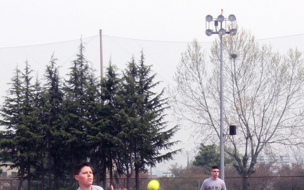 KATUSAs, Soldiers compete in softball