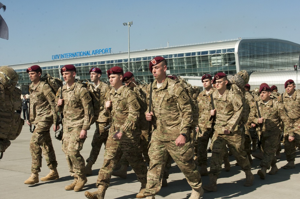 173rd Airborne Brigade arrives in Ukraine for Fearless Guardian
