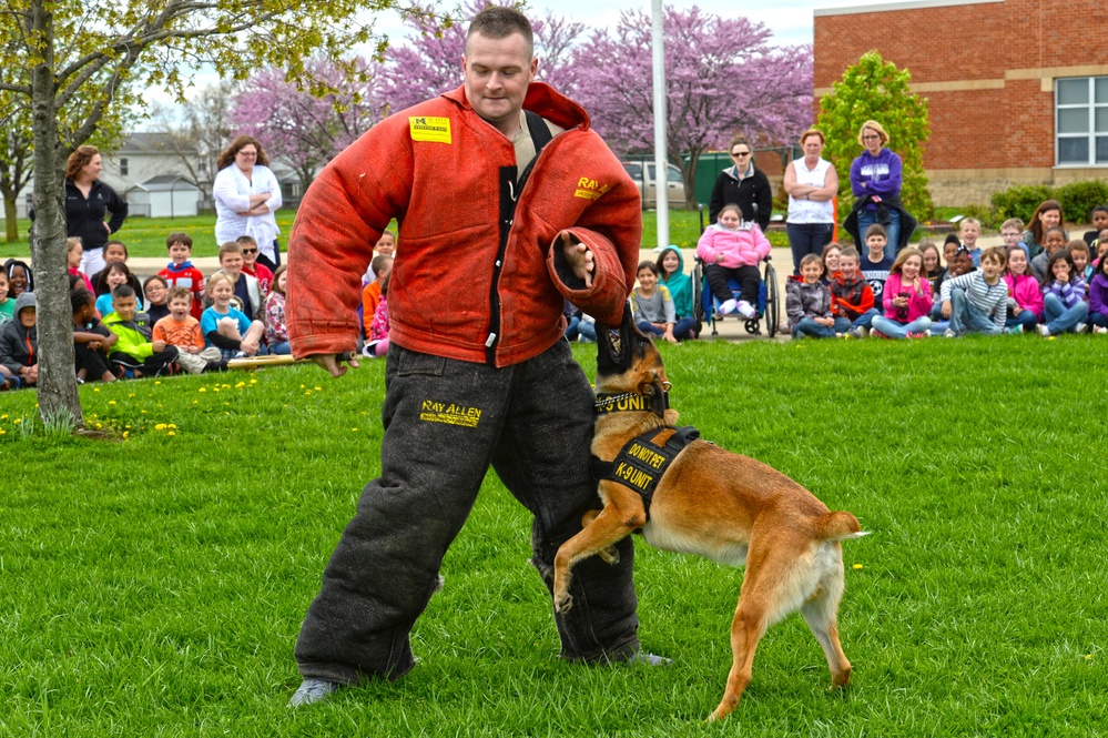 Month of Military Child MWD demonstration