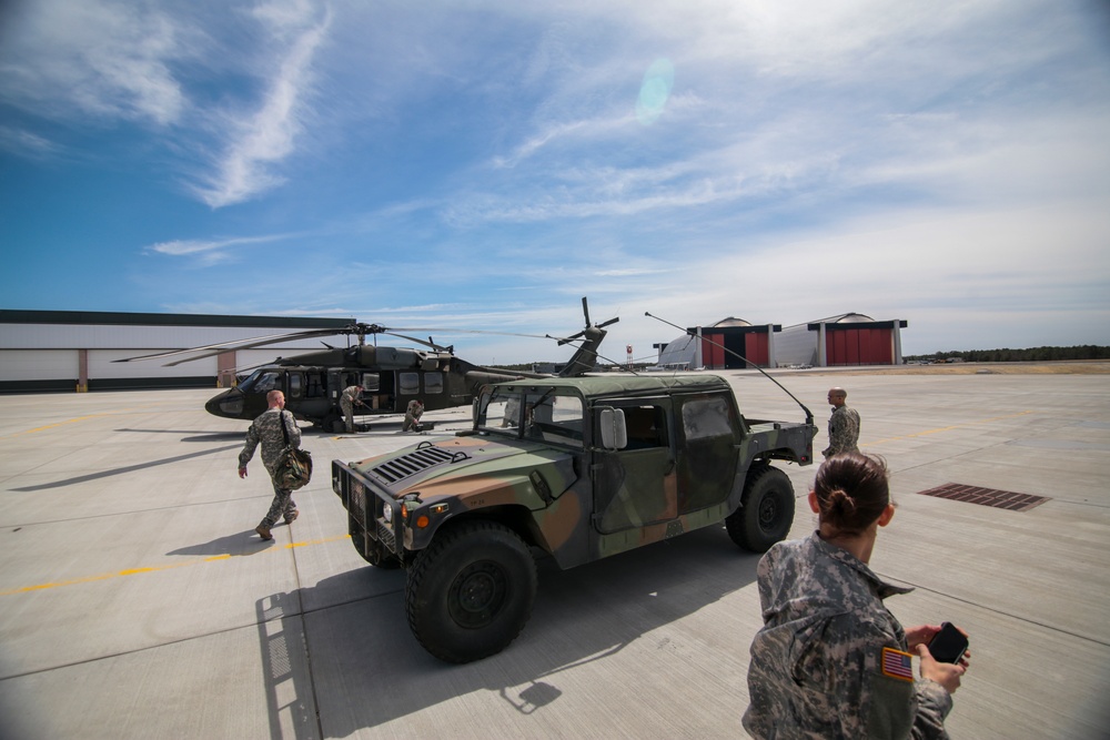 NJ Army Guard aerial gunnery training