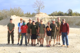 Boy Scouts camp on the border