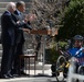 President Obama welcomes Wounded Warrior cyclists