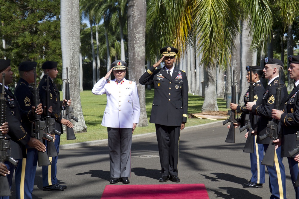 Chilean army commander visits US Army Pacific
